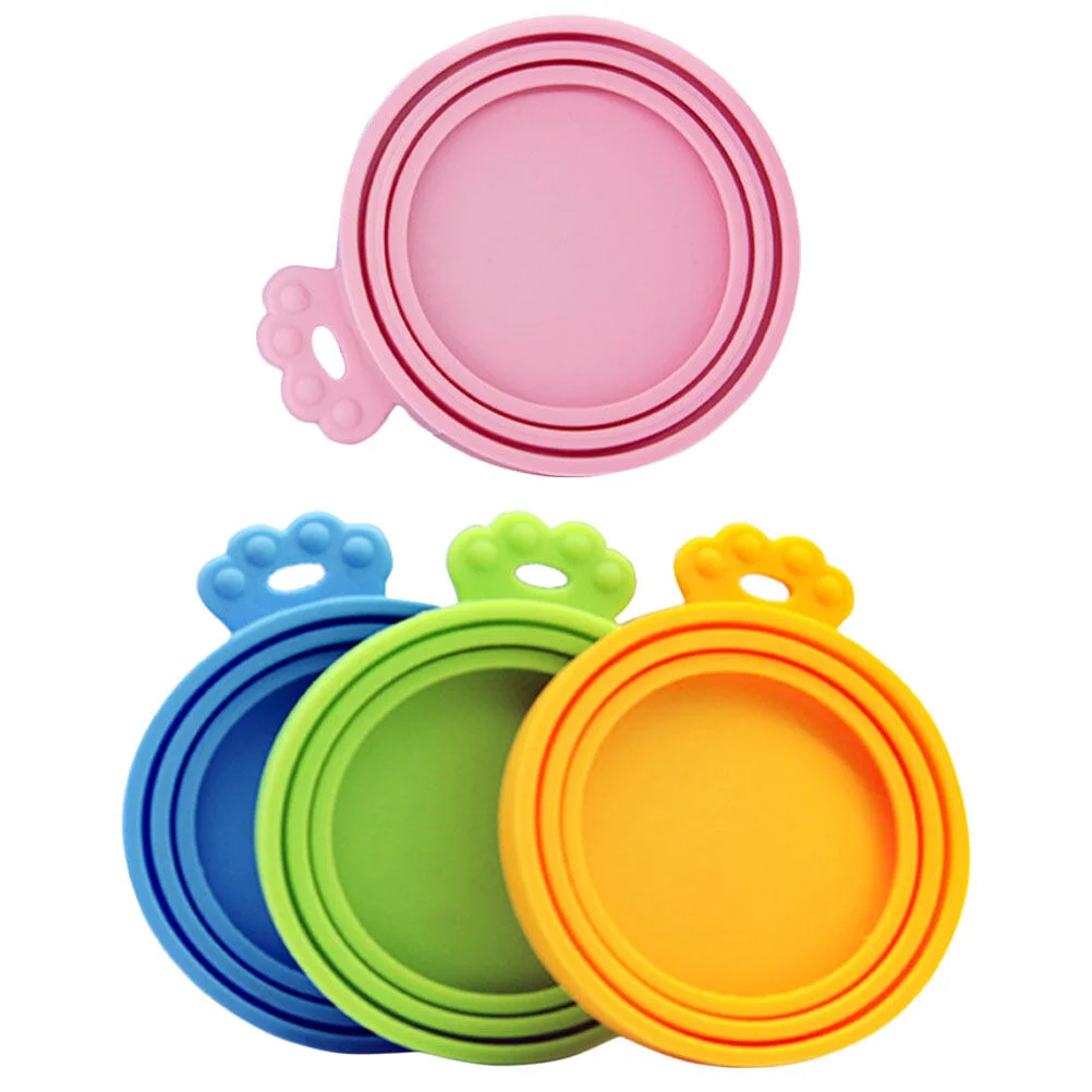 

Tableware Silicone Cat Food Lid Lids Dog Can Covers Jar Professional Daily Use Puppy