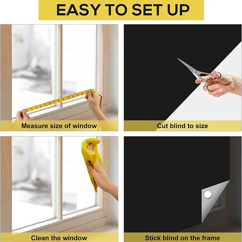 Портативные непрозрачные наклейки на окно самоклеящиеся оттенки для защиты