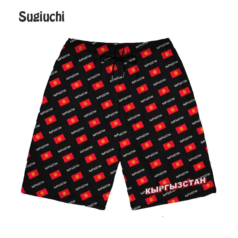

Kyrgyzstan Kyrgyz KG KGZ Men's Shorts New Board Shorts Gym Sweat Streetwear Basketball Beach Sweat Pocket Sports Pants Summer