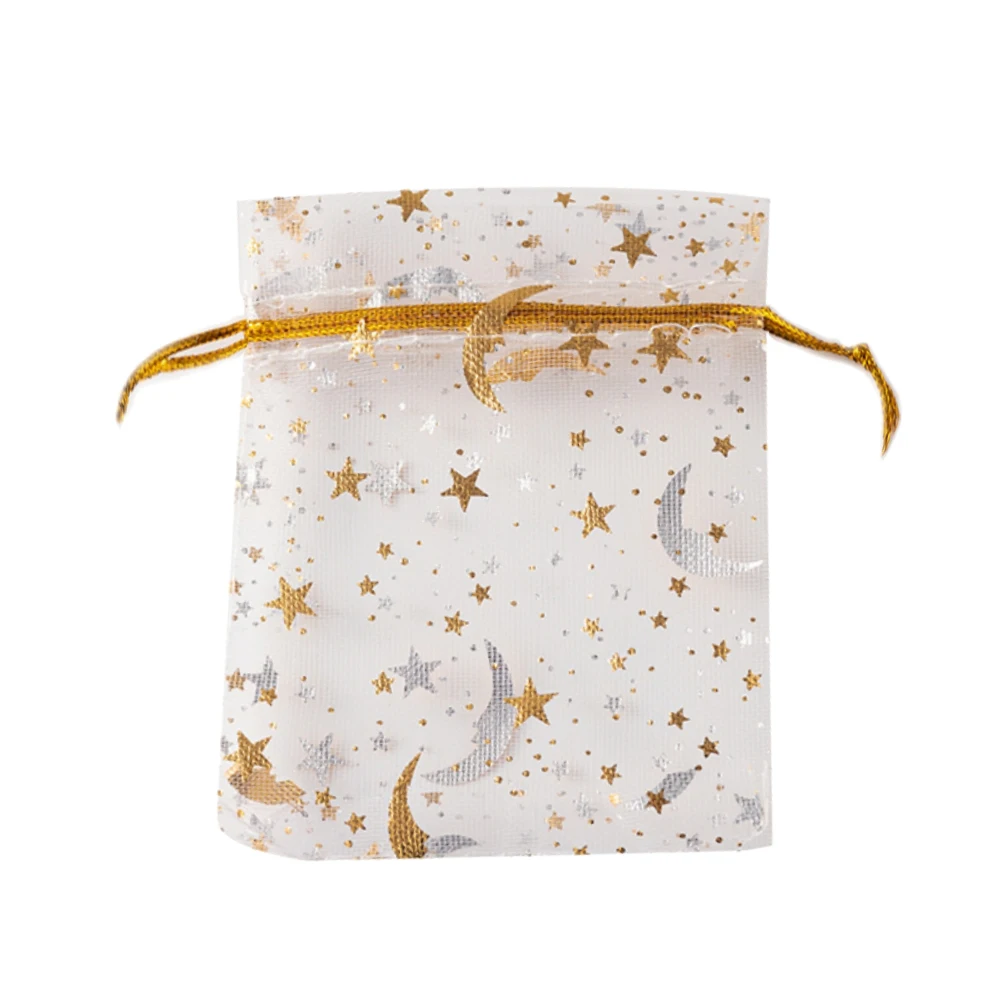 

Черные органза сумочки для украшений 50/100 шт