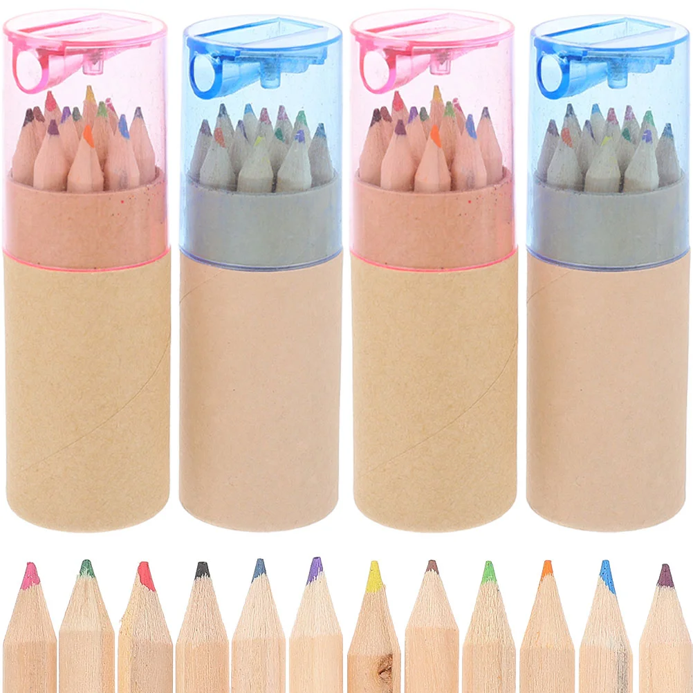 

Pencil Sketching Colored Kid Drawing Coloring Colorset Birthday Tool Bulk Studants Marking Wood Wooden Gift Shading