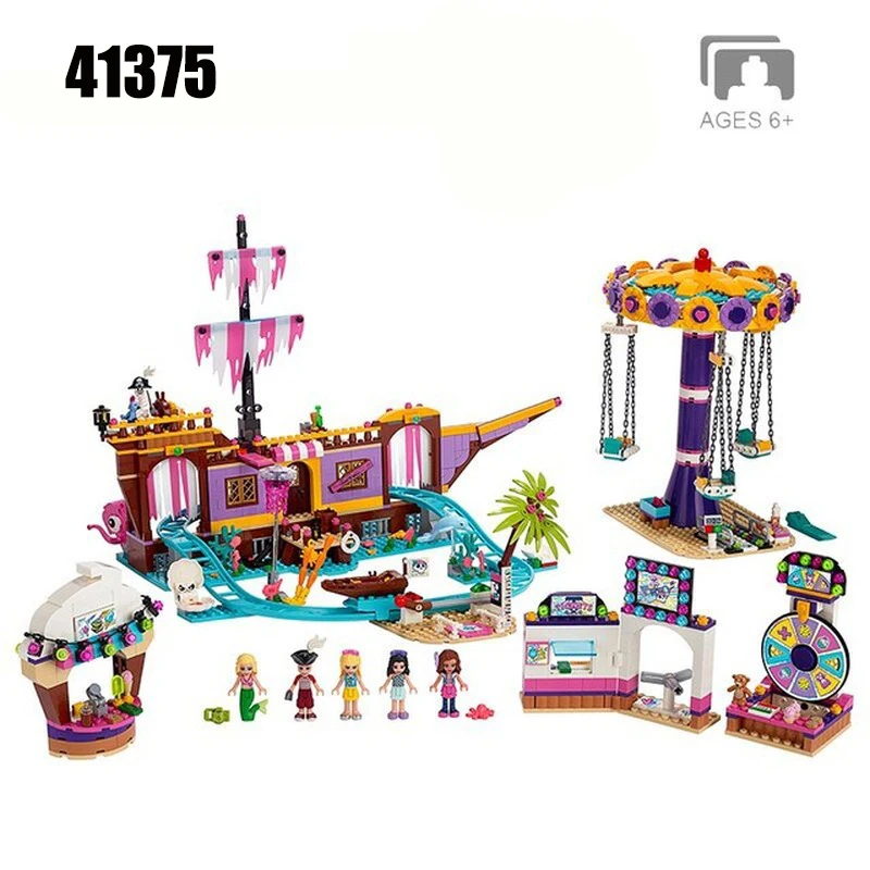 

New Friends Set Amusement Park Fit for Friends 41375 Model Building Block Bricks Toys For Girl Christmas Gifts