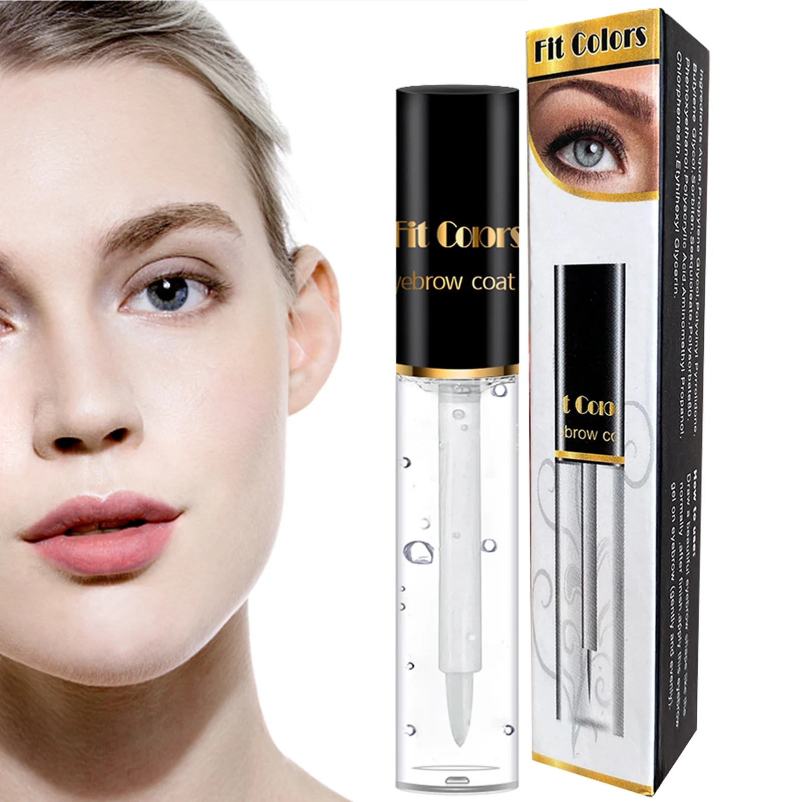 

Eyebrow Coat & Styling Gel Transparent Eyebrow Setting Gel Waterproof & Sweat-Proof Long-Lasting & Fast-Acting Clear Brows
