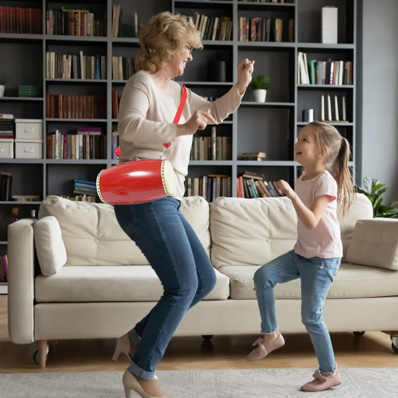 Поясной барабан из овчины портативный музыкальный инструмент традиционная