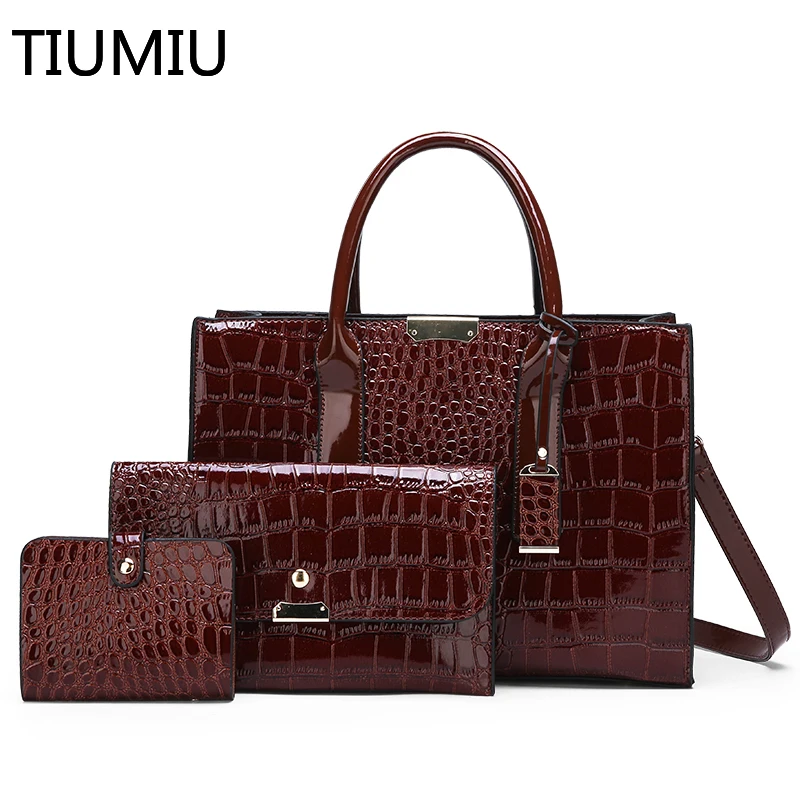 

Luxury Womens Bags Designer Crocodile Pattern Shoulder Bag Leather Brand Woman Crossbody Casual Handbag Women Tote Bags Sac