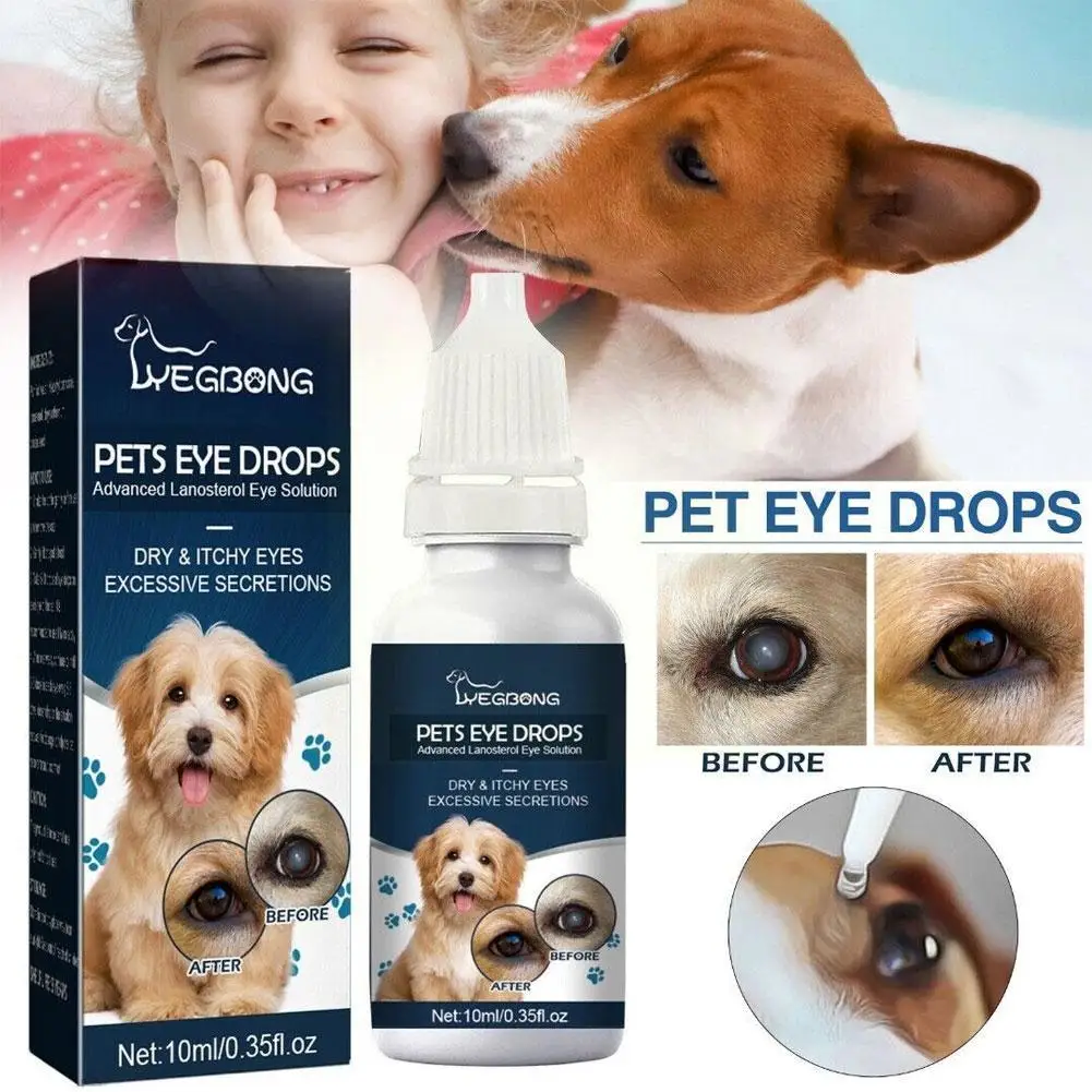 

Pet Eye Drops Cats Dogs Eye Care Tear Stains Removing Clean Pet Pet Relieve Itching Eye Eye Supplies B3H4