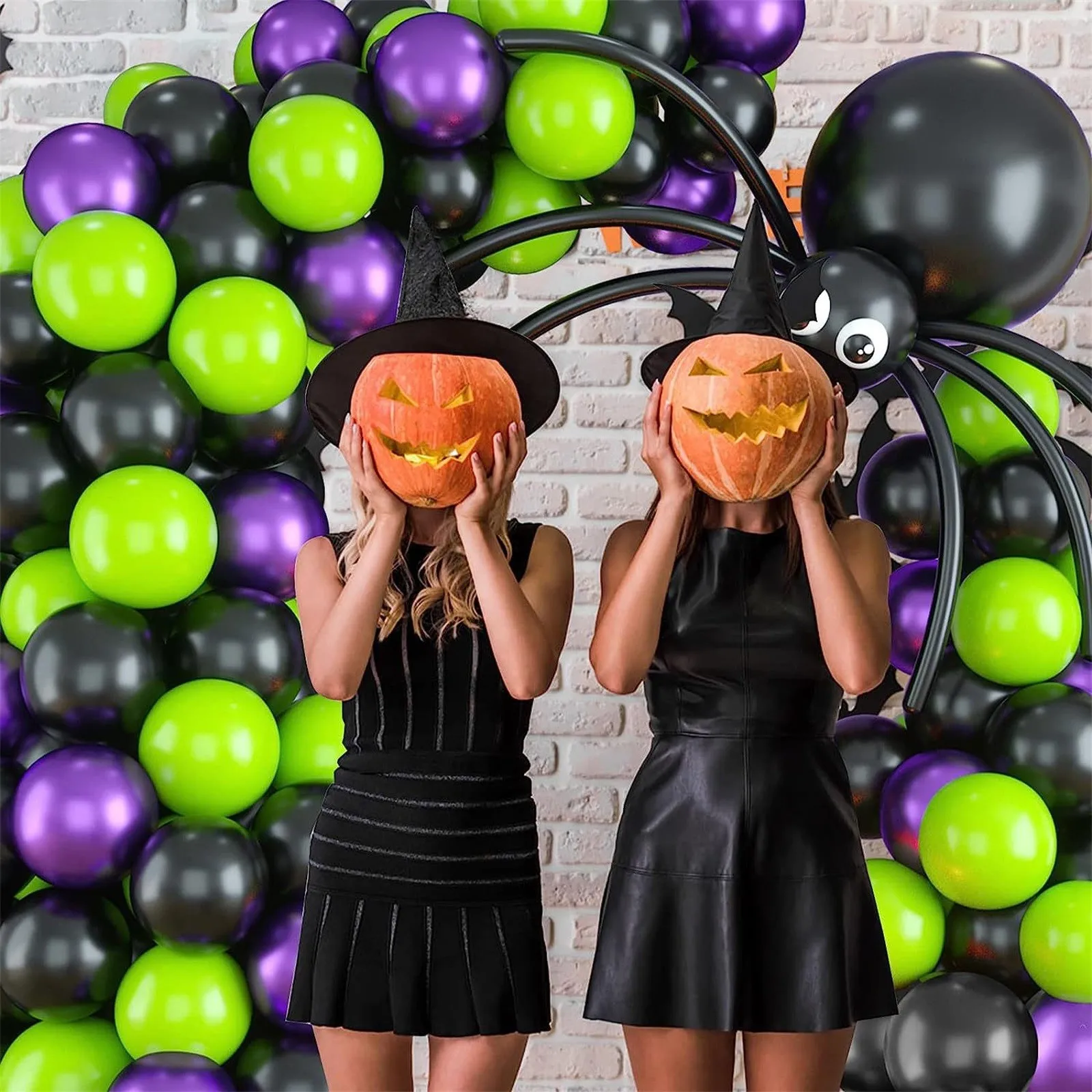 Воздушный шар на Хэллоуин Arch с большим пауком комплект гирлянды &amp Eye воздушные