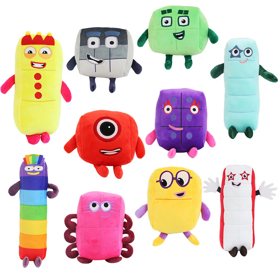 

15-30cm Numberblocks Plush Doll Educational Stuffed Number Blocks Toys Kids Gift Toys Kids Gift 1-10 Cute Plush Toy