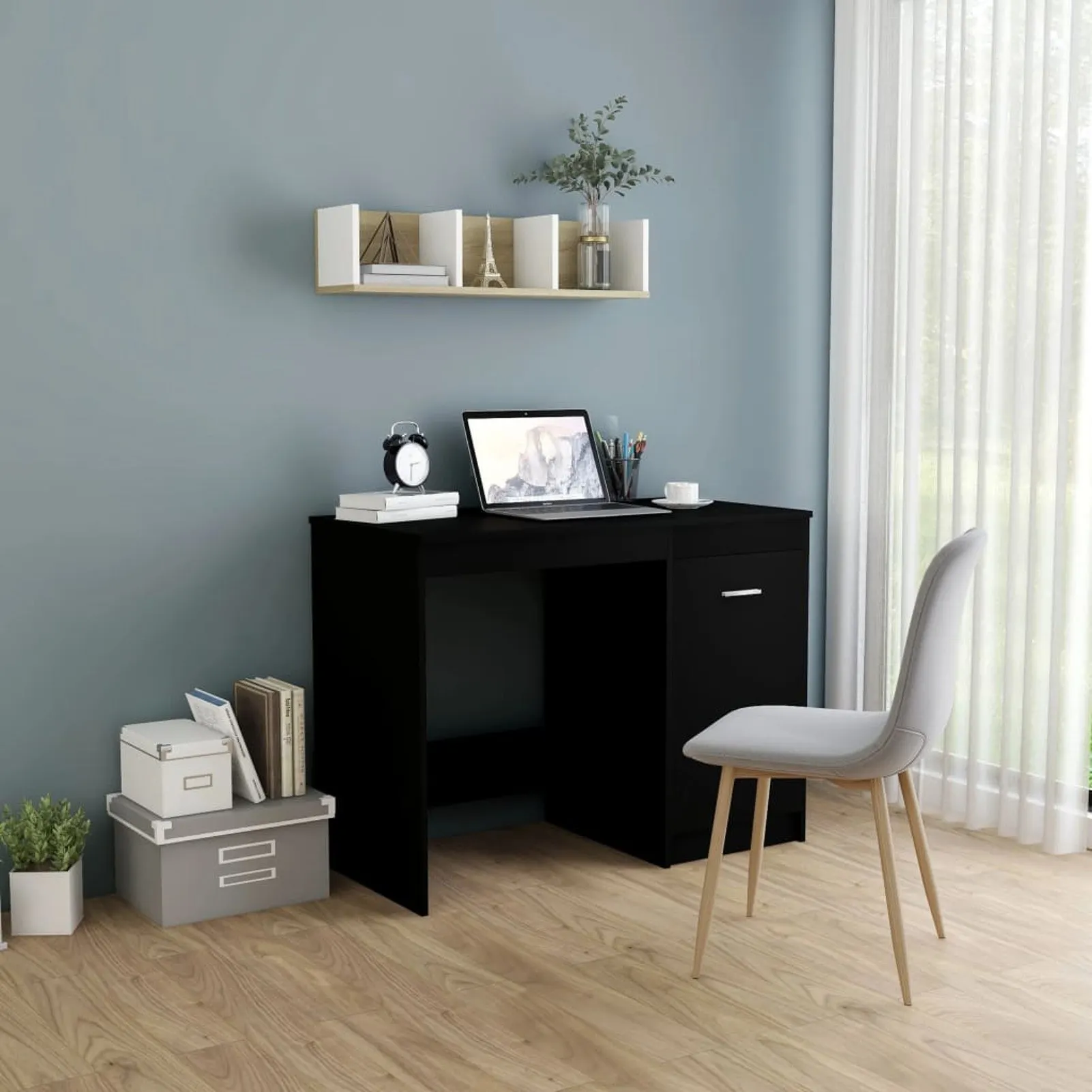 

Desk Black 39.4"x19.7"x29.9" Chipboard