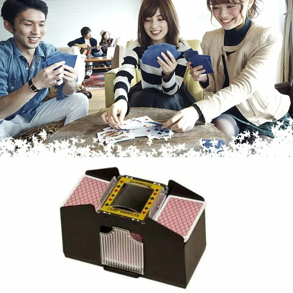 

Electric Automatic Playing Cards Shuffler For Board Game Poker Decks Casino Robot Card Shuffling Machine Poker Tool