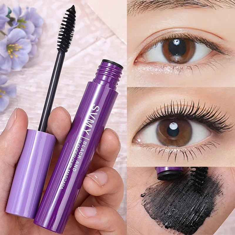 

5D Silk Fiber Black Mascara Waterproof Lasting Matte Quick Dry Ultra-fine Brush Lengthening Eyelash Mascara Eyes Makeup Cosmetic