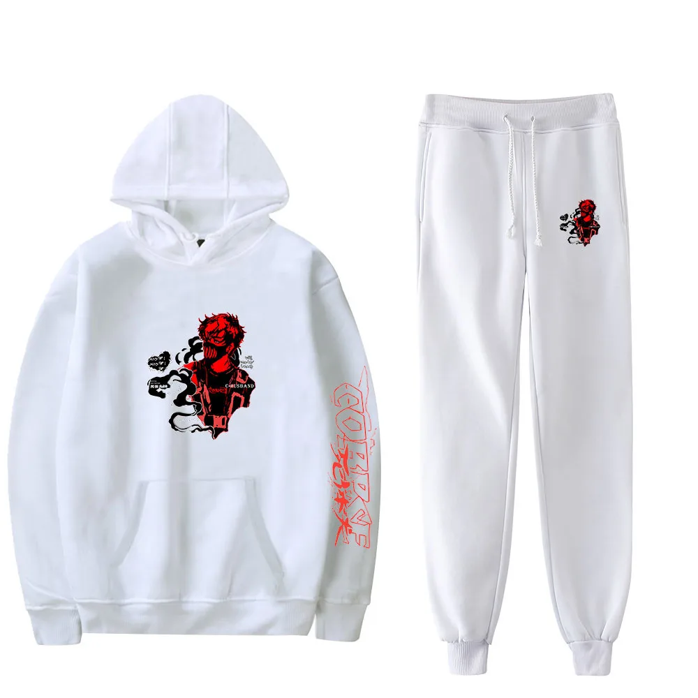 

Corpse Husband Hoodies Set Autumn Winter Men/Womens Hooded And Pants Streetwear Casual Style Clothes Pullovers Sweat