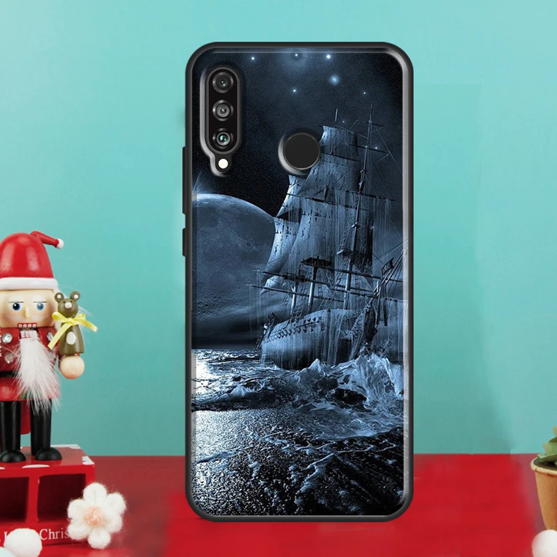 Чехол с пиратским кораблем для Huawei Nova Y70 Y90 Y60 Y72 Y61 Y91 12s 12i 11i 7i 8i 9 10 SE P60 Pro P30 P40 Lite (art.: 3920cd09501c6) - 3920cd09501c6