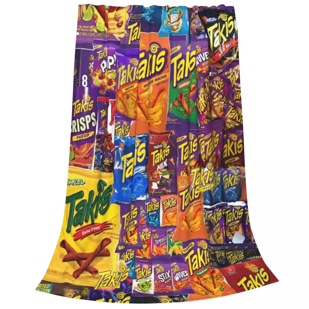 Одеяла с мультяшным принтом и закусками фланелевые всесезонные Taki портативные