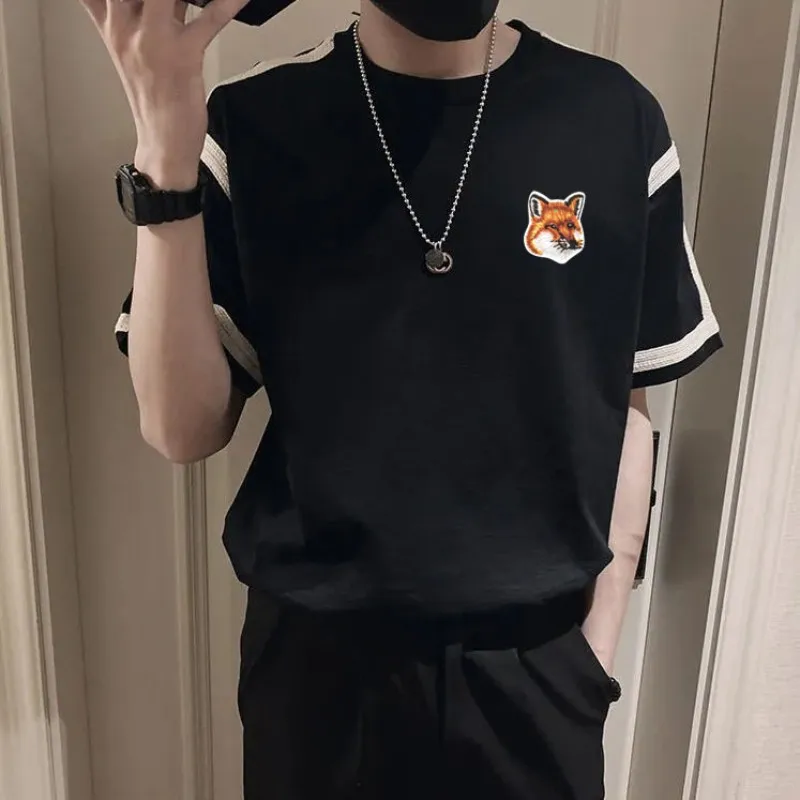 

2022 New Men's Brand Printed Shirts Breathable Casual Black Short Sleeve Top Men's Round Neck T Shirt Long Sleeve T Shirt 4xl