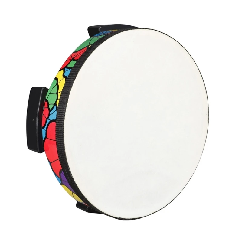 

Ground Drum Sheepskin Applique Tambourine Kids Hand Drum Musical Sound Tool Drop Shipping