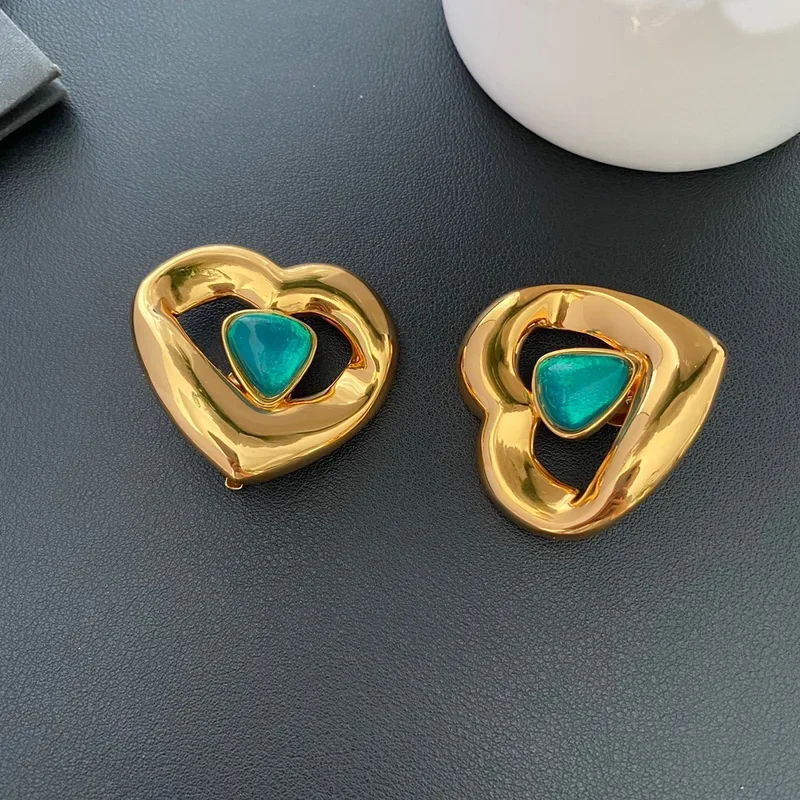 Серьги модные индивидуальные темпераментные легкие роскошные овальные в стиле