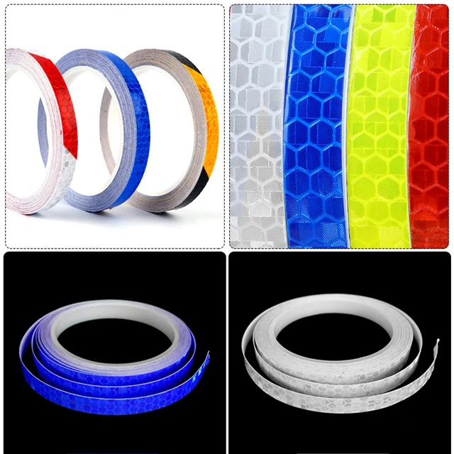 Motorcycle Rim Tape Reflective Wheel Stickers Decals 1cm*800cm Vinyl Car Warning Stickers Motorbike Styling Decor Accessories 2