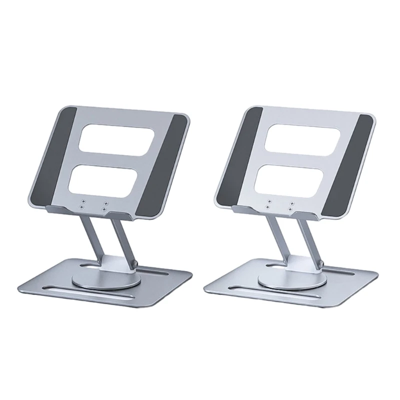 

Foldable Tablet Bracket Stand 360° Rotating Hollowed Notebook Holder Bracket Tablets Pad Holder Aluminum Alloy