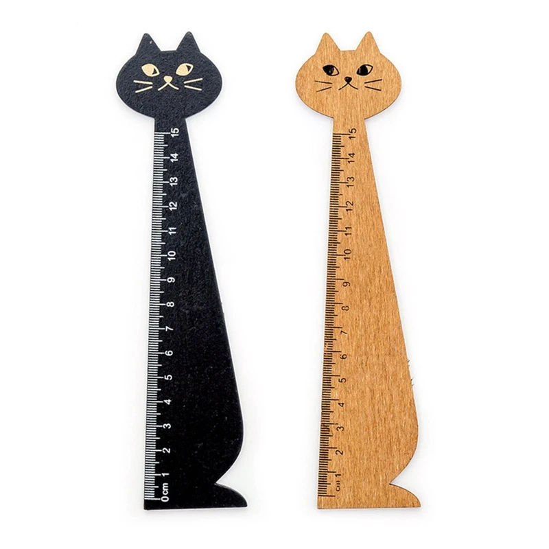 

Wooden Scale Ruler Kid Measuring Drawing Tool Stationery Gift for Teen Student E8BE