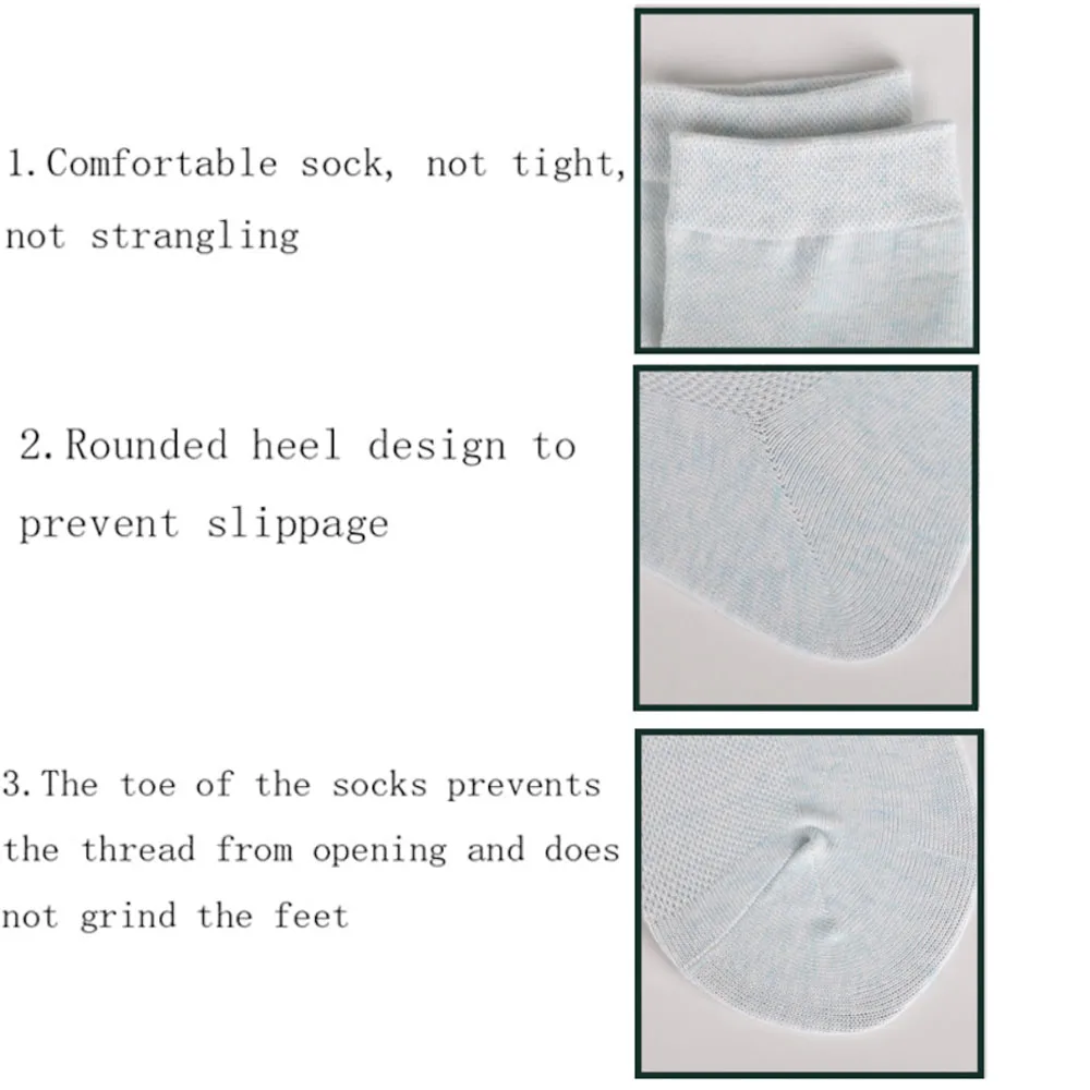 10pcs=5pairs Women's Socks Breathable Cotton Socks Solid Color Casual Socks Spring Summer Fashion Sport Running Female Socks