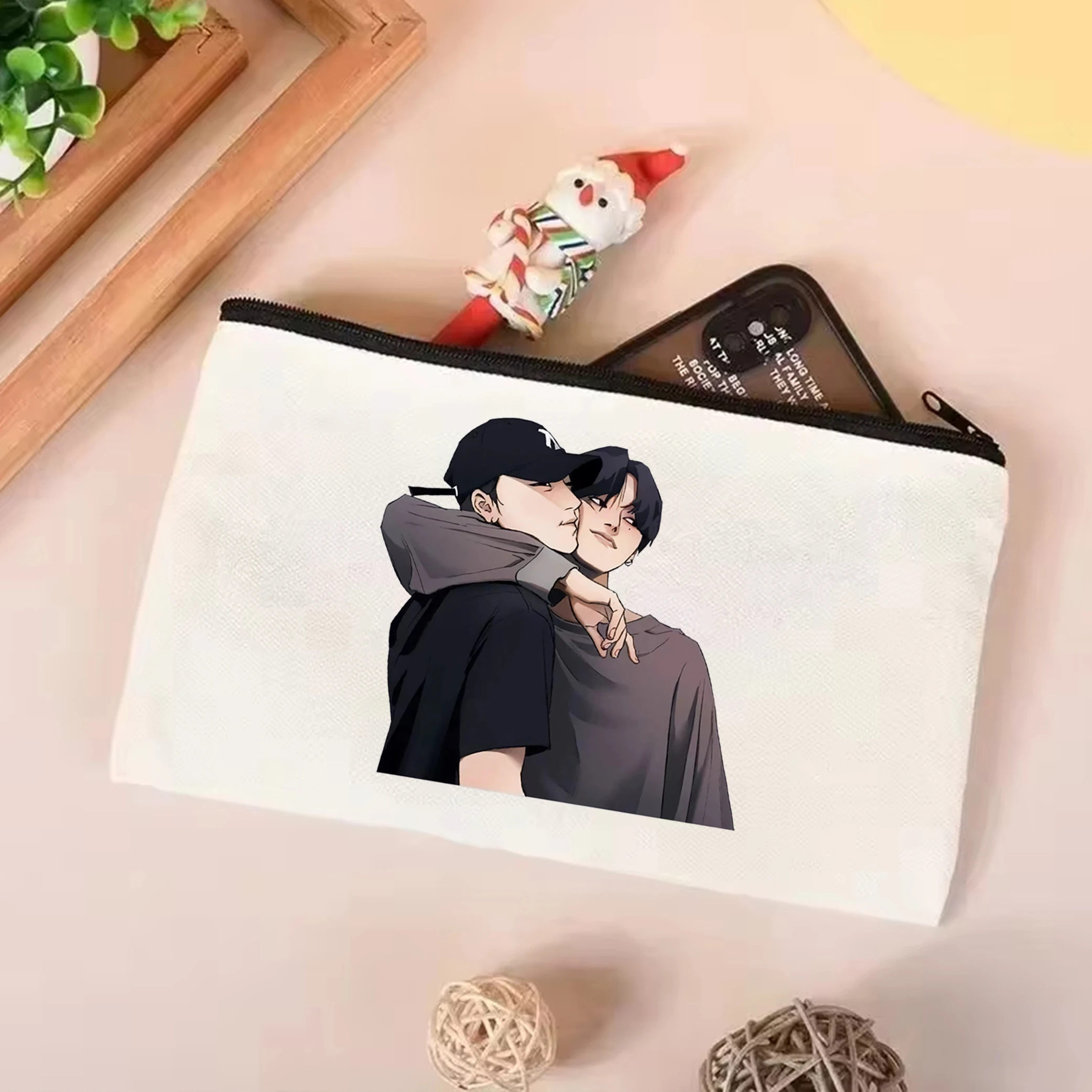 Woosan Женская Модная Большая Сумка Ateez Kpop Atiny Холщовая Через Плечо В Повседневном