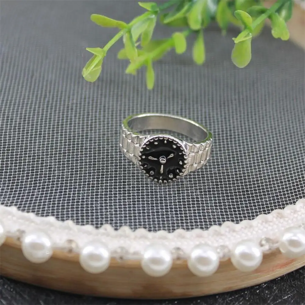 

Stylish Women Ring Female Finger Ring Long Lasting Good Touch Geometric Ring Decoration