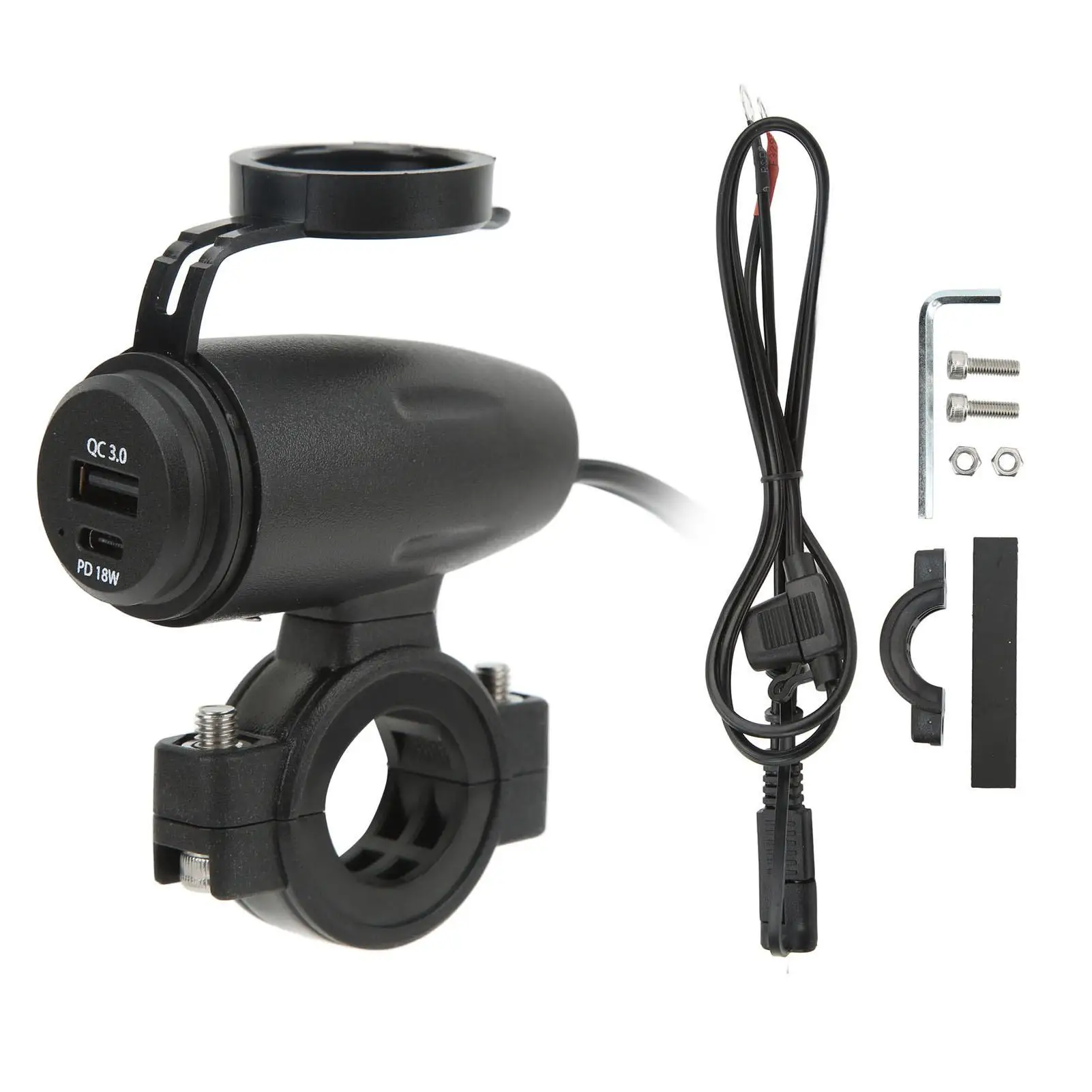 Зарядное устройство для телефона на мотоцикле 10-30 В постоянного тока 2 в 1 QC 3 0 PD 18