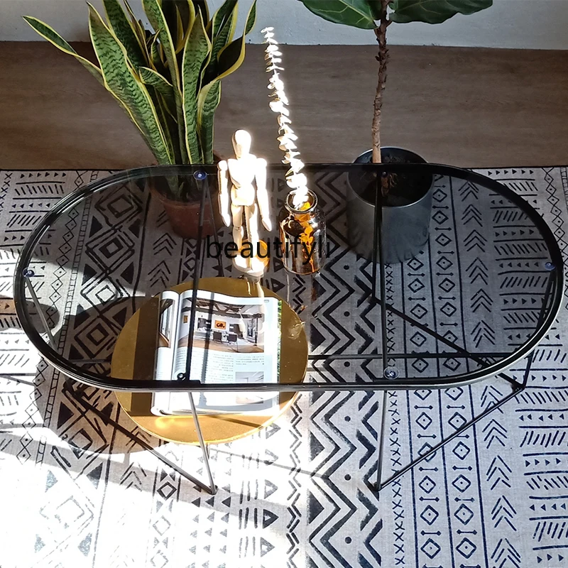 

Стеклянный журнальный столик zq для гостиной, Круглый Маленький журнальный столик, стеклянный маленький столик