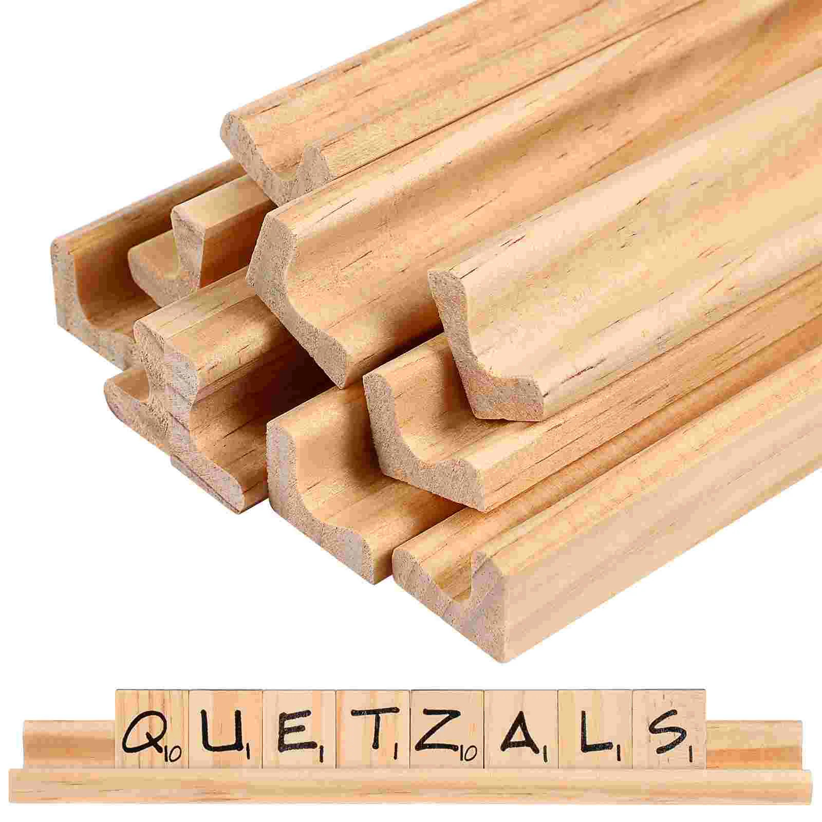 10 шт. деревянный кронштейн с буквами поднос для плитки бамбуковая подставка