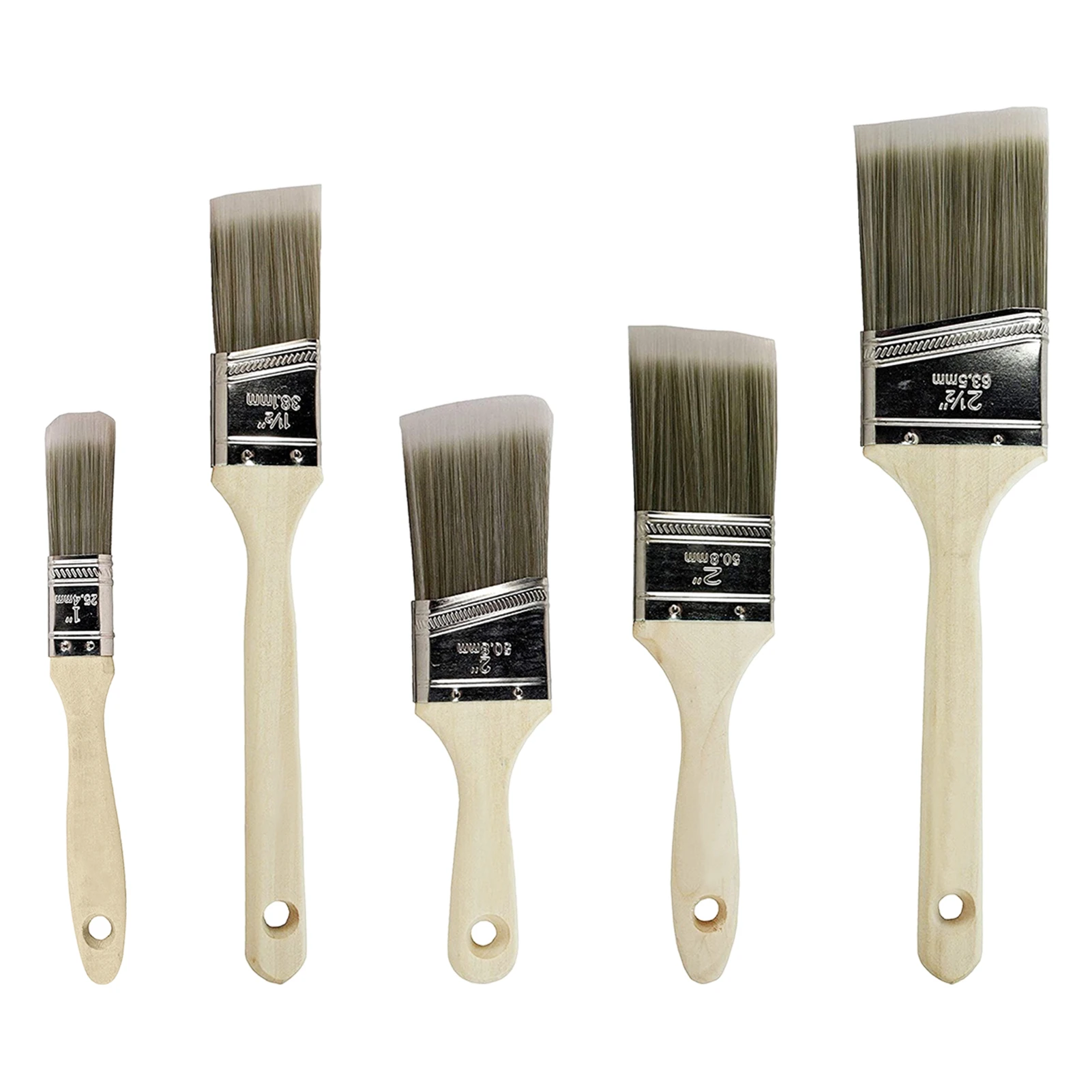 

5 шт. потолочная деревянная ручка для украшения дома, нейлоновая щетина, «сделай сам», дверь, окно, практичный набор кистей для рисования, створки для стен в помещении и на улице