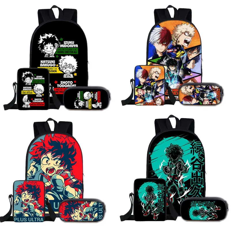 

Японские рюкзаки с героями аниме «Моя геройская Академия», школьные ранцы для мальчиков и девочек, студентов-подростков, спортивные дорожн...