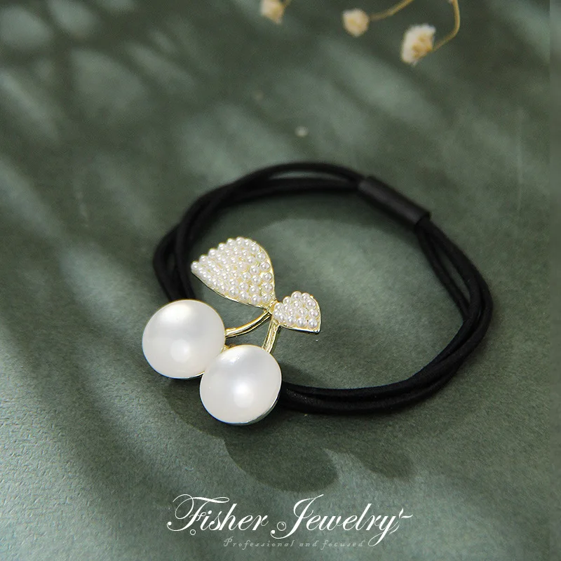 

Opal Stone Hair Tie for Women Girl Flower Floral Elastic Bands Rubber Korean Cute Accessories