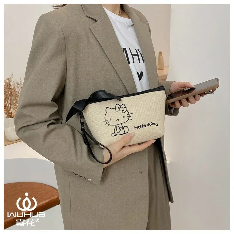 Портативная косметичка Hello Kitty Sanrio коробка для мытья женская сумка кошелек