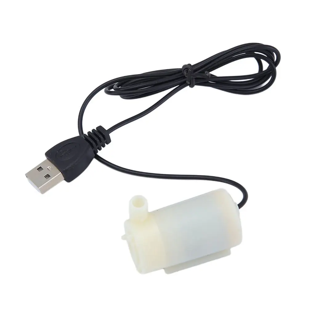 

USB 1M Cable DC Mute 3V 5V 6V Mini Submersible Water Pump Silent Aquarium Fish Tank Accessories With USB Connector