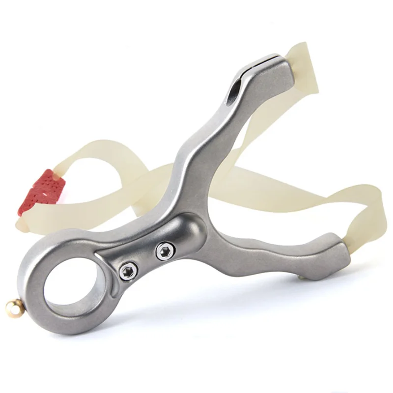 

Stainless Steel Slingshot Catapult with Round Rubber Band Used for Outdoor Sports Hunting Game Toys Entertainment Accessories