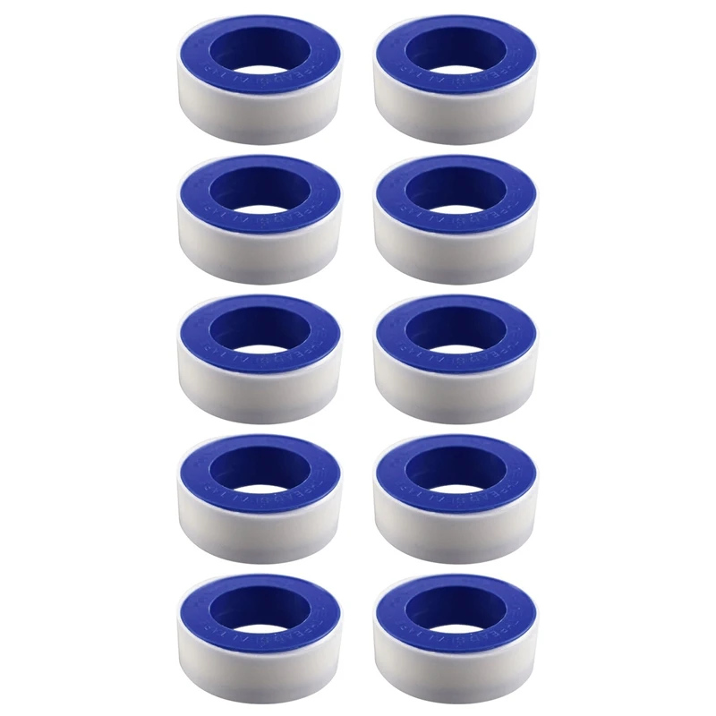 

10PCS PTFE Tape, Suitable For Plumber, Shower Head Plumber Tape, Pipe Seal, Thread Seal, White