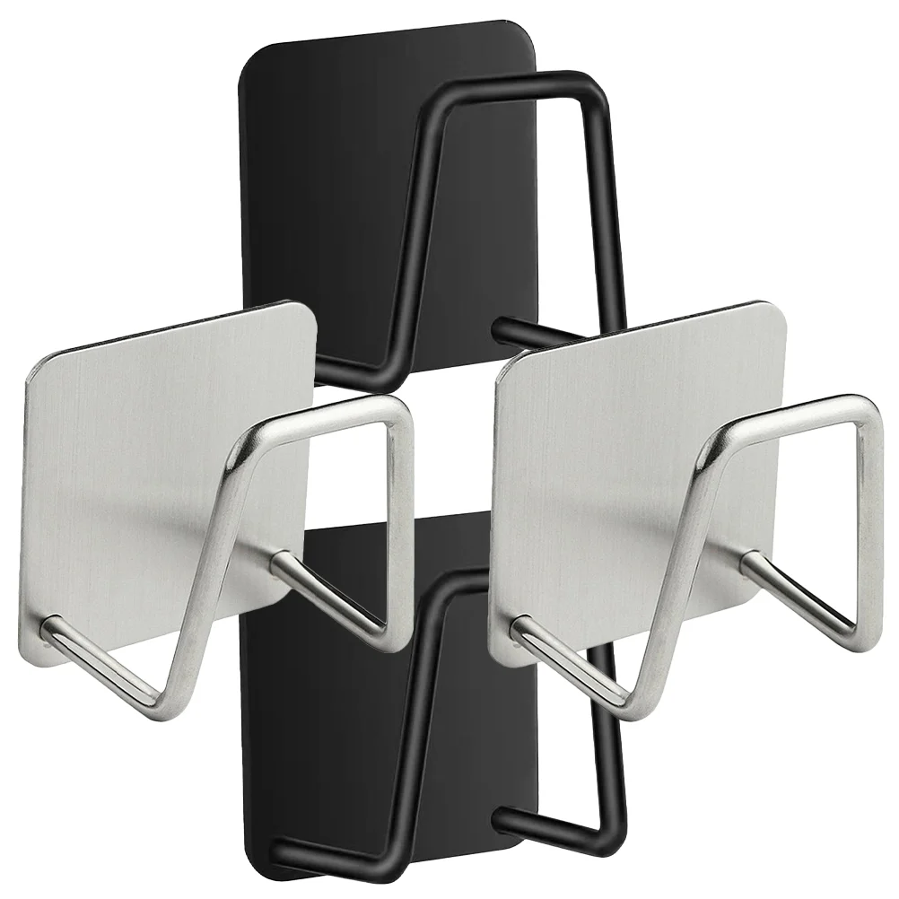 

4 Pcs Sponge Commodity Shelf Drying Rack Sink Dish Towel Rack Drain Rack Sink Tidy Stainless Steel Drainer Rack Dish Wand Holder