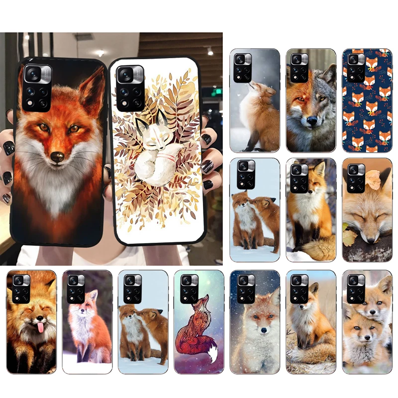 

Phone Case For Xiaomi Redmi Note 11 11S 11T Pro 10 9Pro Note9S 10S Redmi 10 9 10C 9C 9A 9T Fox