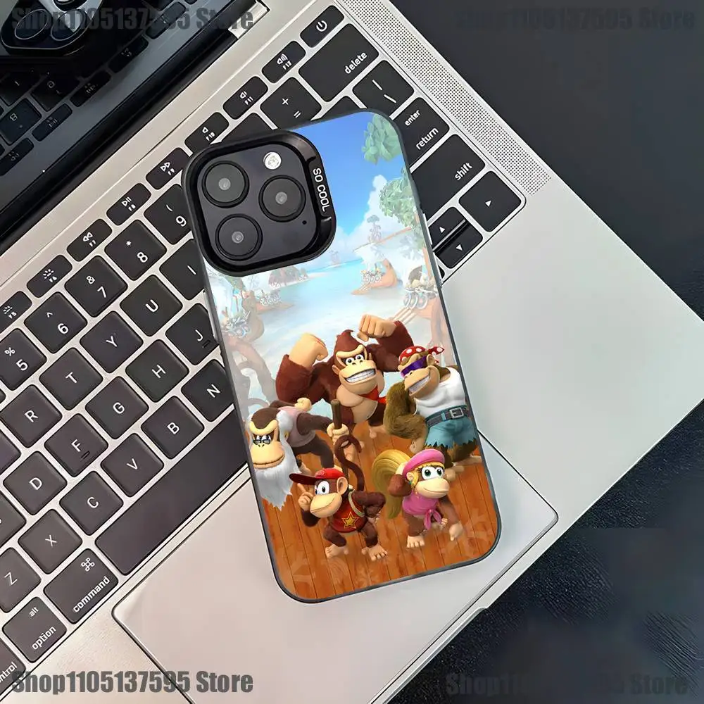 Фото Чехол для телефона D-Donkey Kong Game для iPhone 17,16,15,14,13,12,11,Pro,XS,Max,Plus,Mini,SE4,E, черный матовый противоударный чехол №5