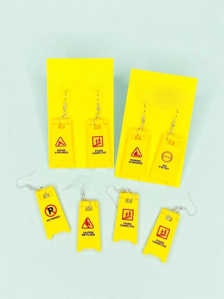 Женские серьги в виде знака случайный дизайн смешанные подходящие 2022