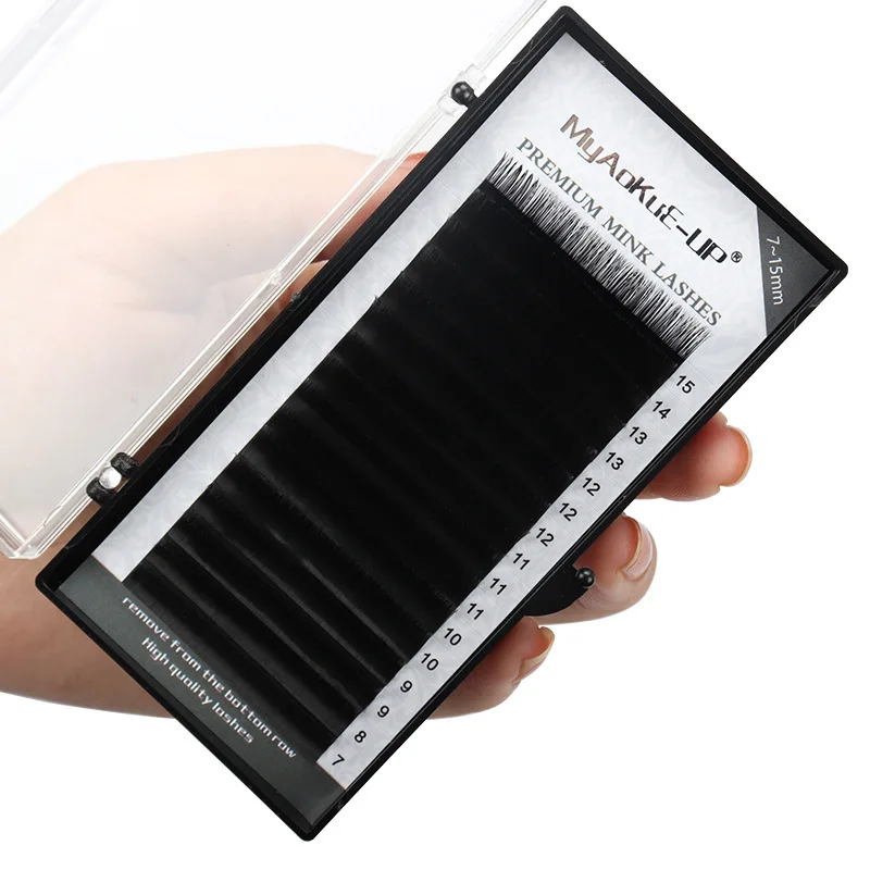 

Eyelash Extensions Natural B/C/D/J Curl Soft Wispy Individual False Lashes Professional Make Up Tool Cilia Faux Cils 7-15MM