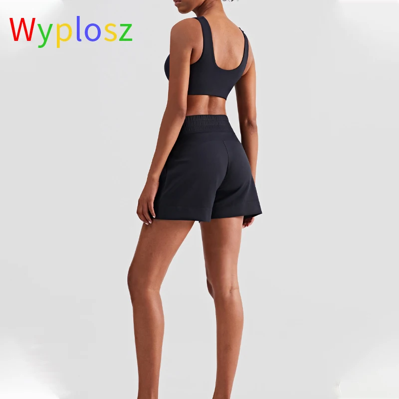 Wyplosz Yoga Shorts Thread Tight Sport Fitness Sexy Women Gym High Waist Solid Female Summer Push Up Hip Loose Anti Crimping