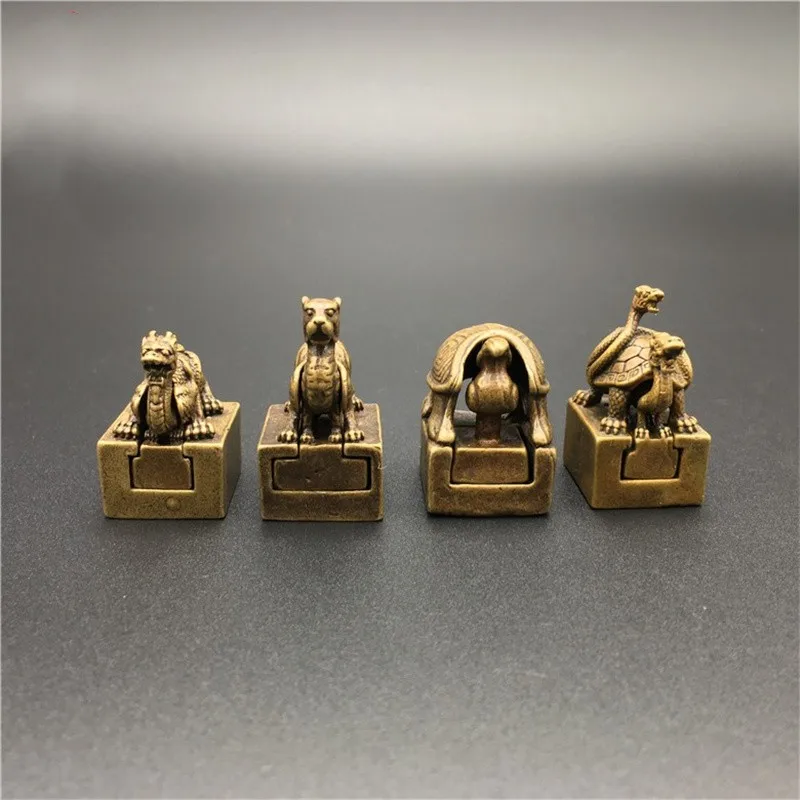 

Четыре Бога зеленый дракон белый тигр красная птица базальтовый Карманный твердый Квадратный маленький котик