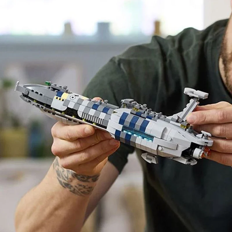 Moc Star невидимый IV космический корабль строительные блоки кирпичи модель