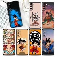 anime dragon ball son goku phone case for samsung galaxy s7 s8 s9 s10e s21 s20 fe plus ultra 5g soft silicone case cover bandai