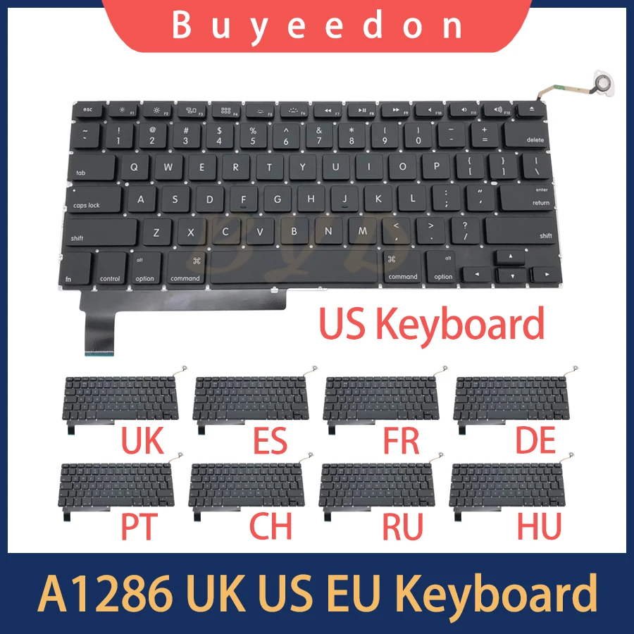 

Новинка для Macbook Pro 15 "A1286 сменная клавиатура US UK русский Испания Швеция французский Венгрия версия 2009 2010 2011 2012 лет