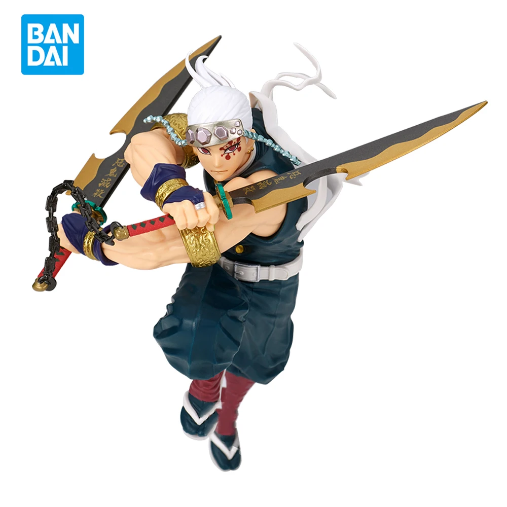 

In stock Uzui Tengen Action Figure Anime Demon Slayer 13CM PVC combat version Figuine collectible model doll Toys