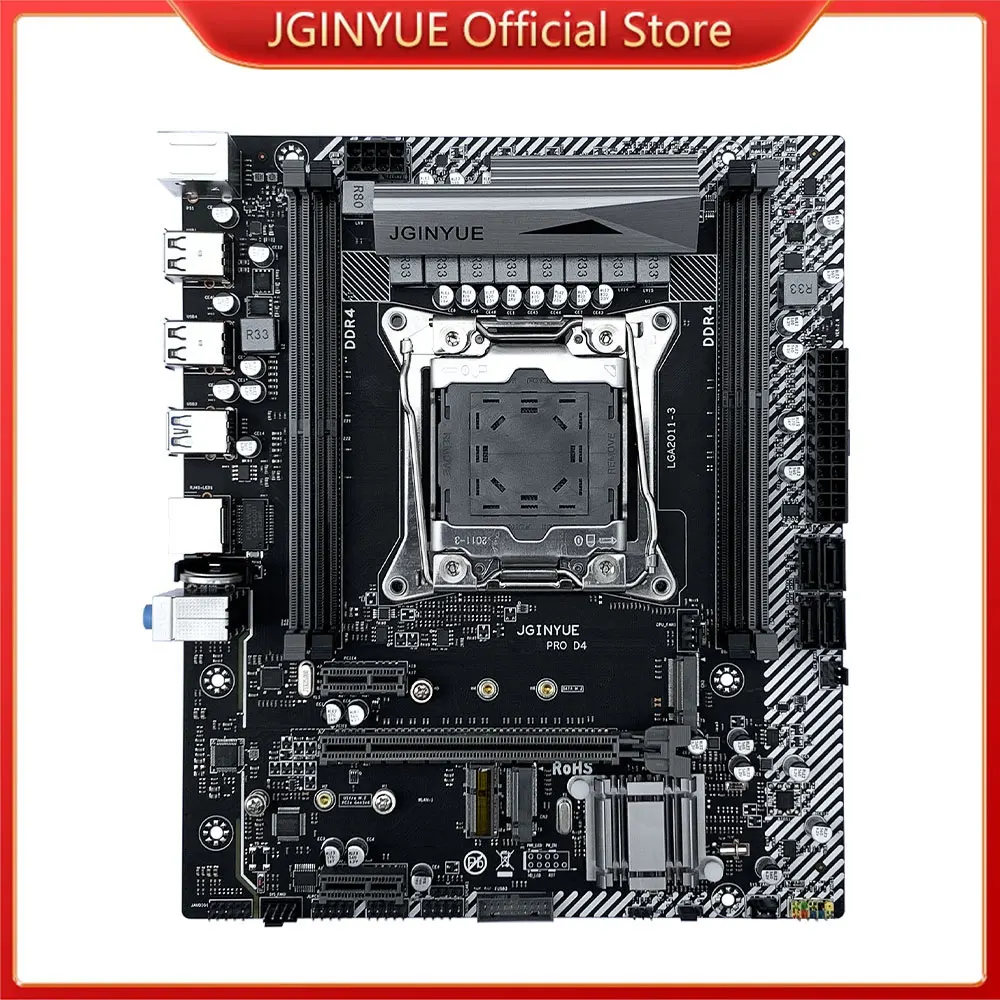 Материнская плата JGINYUE LGA 2011-3 Xeon E5 V3 процессор и Память DDR4 RAM 8-фазный источник