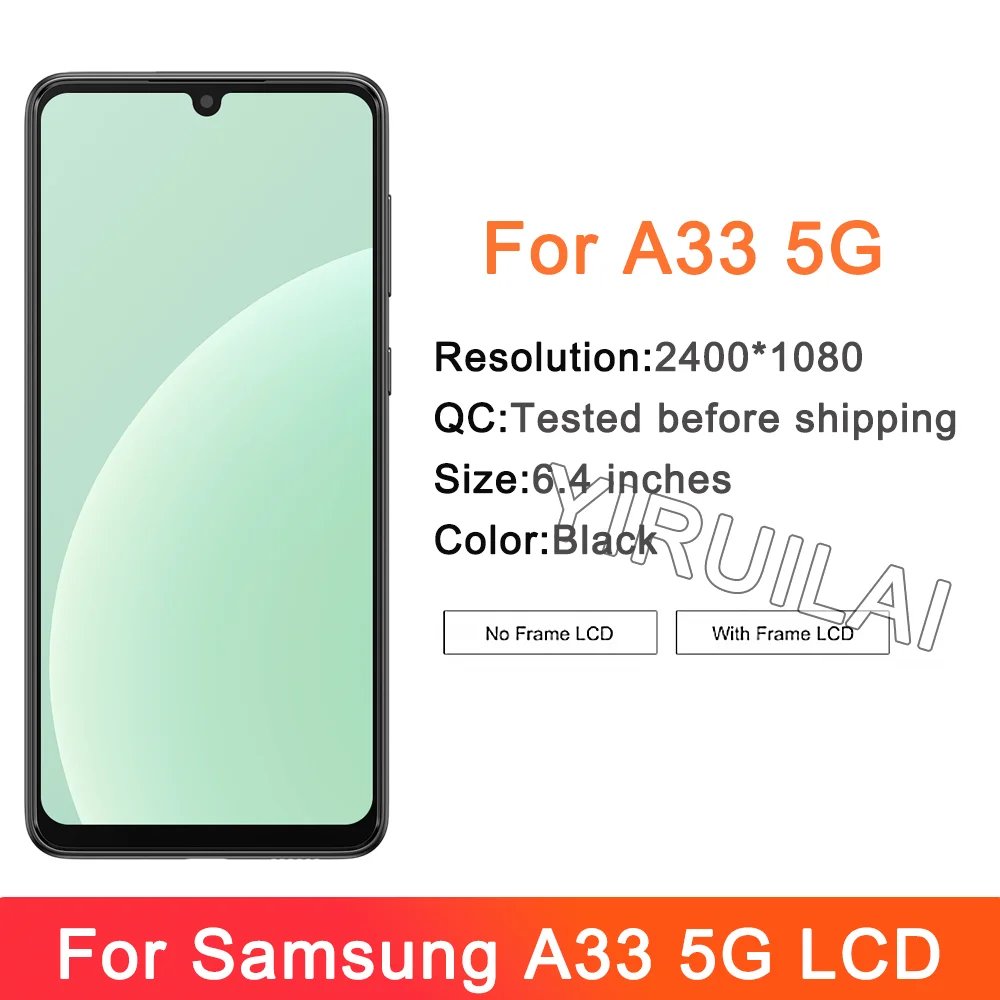 Фото TFT для Samsung Galaxy A33 5G ЖК-дисплей, дигитайзер сенсорного экрана, запасные части для Samsung A336 SM-A336E SM-A336B, ЖК-экран №2